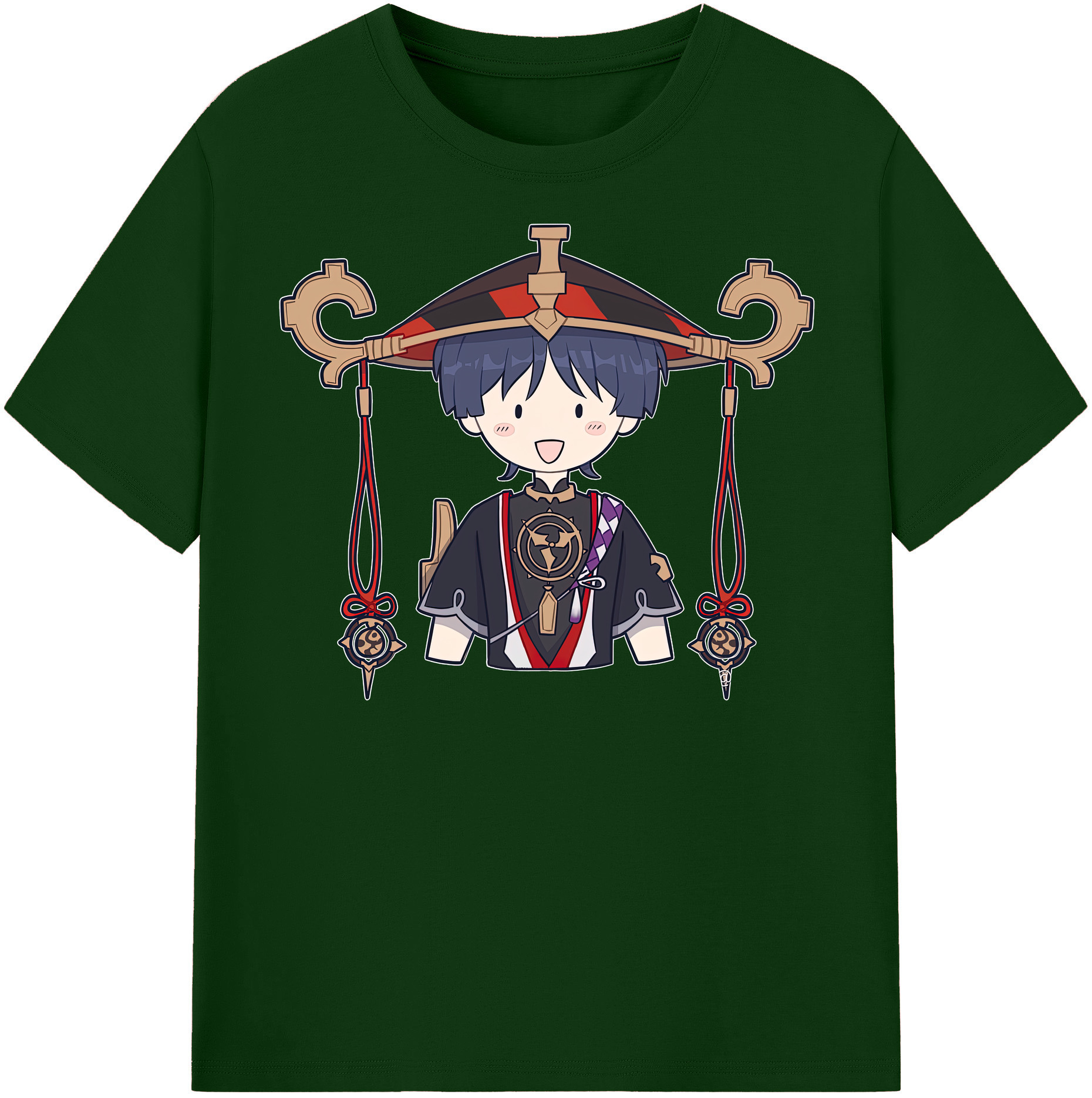 げんし神 さんペい genshin Sanpei 綿100％半袖Tシャツ（フロントプリント）